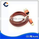 Fabric Braided Wire USB Data Sync Charging Cable Cord Line For iPhone 5/5S/6/6Plus USB Cable 2016