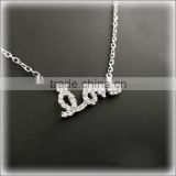 Hot Sale 925 Sterling Silver Love Necklace