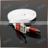 Aluminum Data Charge Cable For Samsung 1M Flat Charging Cable