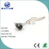 728*576 resolution micro camera module with optical fliter
