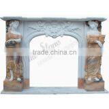 Handcarved Marble Fireplace Mantels for Sale thumbnail-6