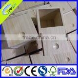 Small Wooden Boxes, Unfinished, Hinged Lid, With Clasp thumbnail-2