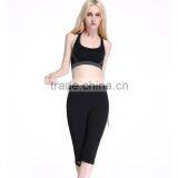 MYLE Factory Super Stretch Loose Neoprene Hot Slim Pants Utra Sweat Capris in Stock thumbnail-4
