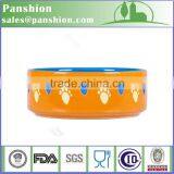 Round Shape Decal Finish Ceramic Pet Bowl thumbnail-2