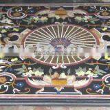 Antique Marble Inlay Dining Table Top thumbnail-1