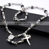 316 Stainless Steel Fashion Rosary Necklace(RN10035) thumbnail-1
