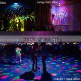 E27 3 Watt Triangle Bulbs RGB Color Changing Crystal Ball Effect DJ Disco Lamps LED Auto Rotating Stage Light thumbnail-6