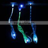 1M Visible Flow LED Light USB Charging SYNC Cable for Samsung S5 S4 S3 From Dailyetech