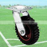 4-8 Inch Top Plate Rubber Swivel Hardware Caster Wheel thumbnail-1