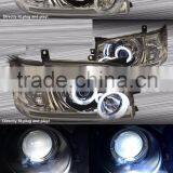 Crystal CCFL Angel Eyes HID Projector Lens Headlight for Toyota Hiace KDH200 05-10 thumbnail-3