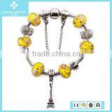 European Fashion Red Glass Bead Sea Star LOVE Alphabet Charms Bracelet Wholesale 2015 thumbnail-6