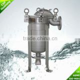 stainless steel water treatment equipment top-in bag filter system housing water purifying system