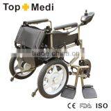 Topmedi TEW806A Cheap Foldable Handicapped Electric Power Wheelchair for Sale thumbnail-2
