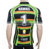 Tight Fit Newest Cheapest Yellow and Green Rugby Jersey thumbnail-2