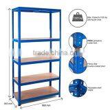 Boltless Rivet 5 Tier Metal Storage Shelves thumbnail-2