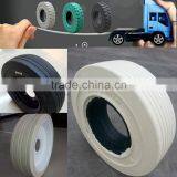 Top Quality Chinese 400x8 Flat Proof Aircraft Solid Tyres With Good Price thumbnail-1