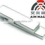 Block 1/2 " x 1/2 " x 1/8 "zinc Coated High Intrinsic Coercive Force Neodymium Magnet thumbnail-1