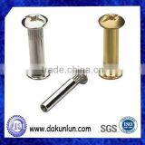 Stainless Steel And Brass Torx Knurled Screw Used In Furniture