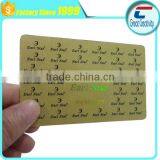 Metallic Laser Gold Plastic PVC Business Card thumbnail-6