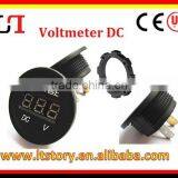 Digital Car 12v Voltmeter With RED LED thumbnail-2