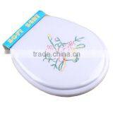 Embroidered PVC SOFT Toilet Seat Cover for Adult, 17"/19" Embroidered PVC Soft Toilet Seat, Embroidered Pvc Soft Seat thumbnail-2