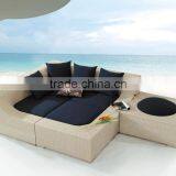 Wicker Furniture Rattan Sofa Set for Garden With Aluminum Frame thumbnail-1