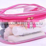 fashionbale girl transparent cosmetic bag