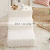 Three Steps Pet Dog or Cat Soft Covered Staircase Dog Staircase thumbnail-2