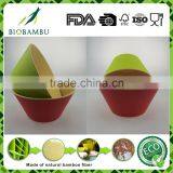 Hot Sell Eco Bamboo Fiber Double Color Bowl