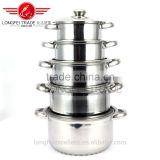 manufacturay new design hot selling stainless steel cookware set/cook pot