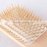 127 Holes Square Wooden Message Comb /hair Brush thumbnail-3