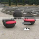 Rattan Coffee Table and Chairs for Patio, Yard, Coffee Shop thumbnail-3