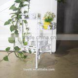 3-Tier Iron Home Decorative Flower Pot Folding Metal Plant Pot thumbnail-4