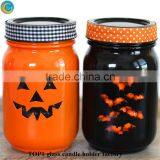Pumpkin Glass Container for Candles for Holloween Gifts thumbnail-6