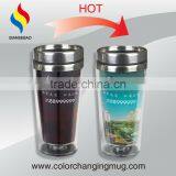 Double Wall Color Changing Stainless Steel Mug Change Color thumbnail-1