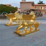 Outdoor Garden Decoration Resin Craft Fiberglass Lion Statue thumbnail-6