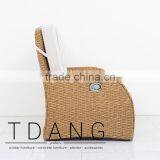 Mandalay Outdoor Patio Bench - Vietnam Wicker Furniture - ConversationFurniture thumbnail-3