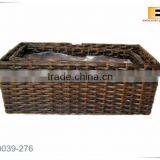 Rectangle PE Rattan Plastic Flower Pot thumbnail-2