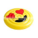 2017 Hot Selling Leasure Giant Yellow Emoji Inflatable Pool Float Outdoor Swiming Raft Water Party Lounge for Kids and Adults thumbnail-6