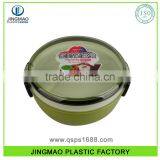 Customized Logo Double Deck PP Plastic Lunch Box With Spoon