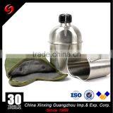 Stainless Steel Military Canteen With Cup and Bag thumbnail-1
