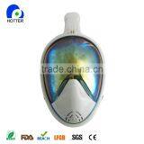 Swimming Equipment Full Face Snorkel Mask With Electroplate Beautiful Plating Mask thumbnail-2