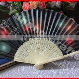 Japanese Promotional Bamboo Paper Fan thumbnail-1