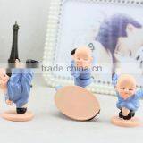Mini CUTE Fashional Resin Decoration ,Zakka Furnishing Articles Creative Shaolin Kung fu Boy Creative Resin Gifts thumbnail-4
