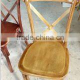 Cross Back Wood Chair Seat Replacement Dining Chair thumbnail-3