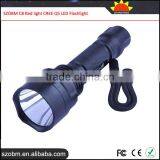 2016 Latest SZOBM C8 Red Light Q5 LED Flashlight, Red Light Aluminum Alloy C8 Tactical LED Flashlight Torch thumbnail-2