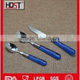 Blue Plastic Hanlde Flatware Set,high Quality Cheap Stainless Normal Polish for Best Selling thumbnail-1