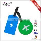 Custom Round Shaped Bulk Silicone Luggage Tag for Travel thumbnail-2