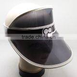 Hot Sale Custom PVC Sun Visor Cap Fashion Cheap Brim Vis Or Hats thumbnail-4