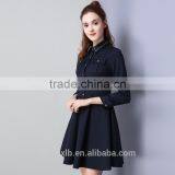 New Winter Embroidery Office Dress for Women Work Wear Lady Formal thumbnail-2